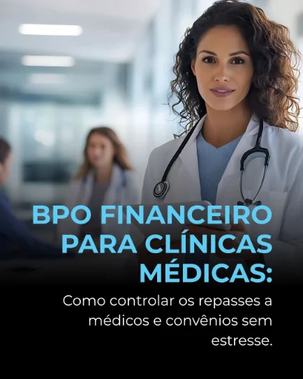 Exemplo de arte de BPO Financeiro para Feed